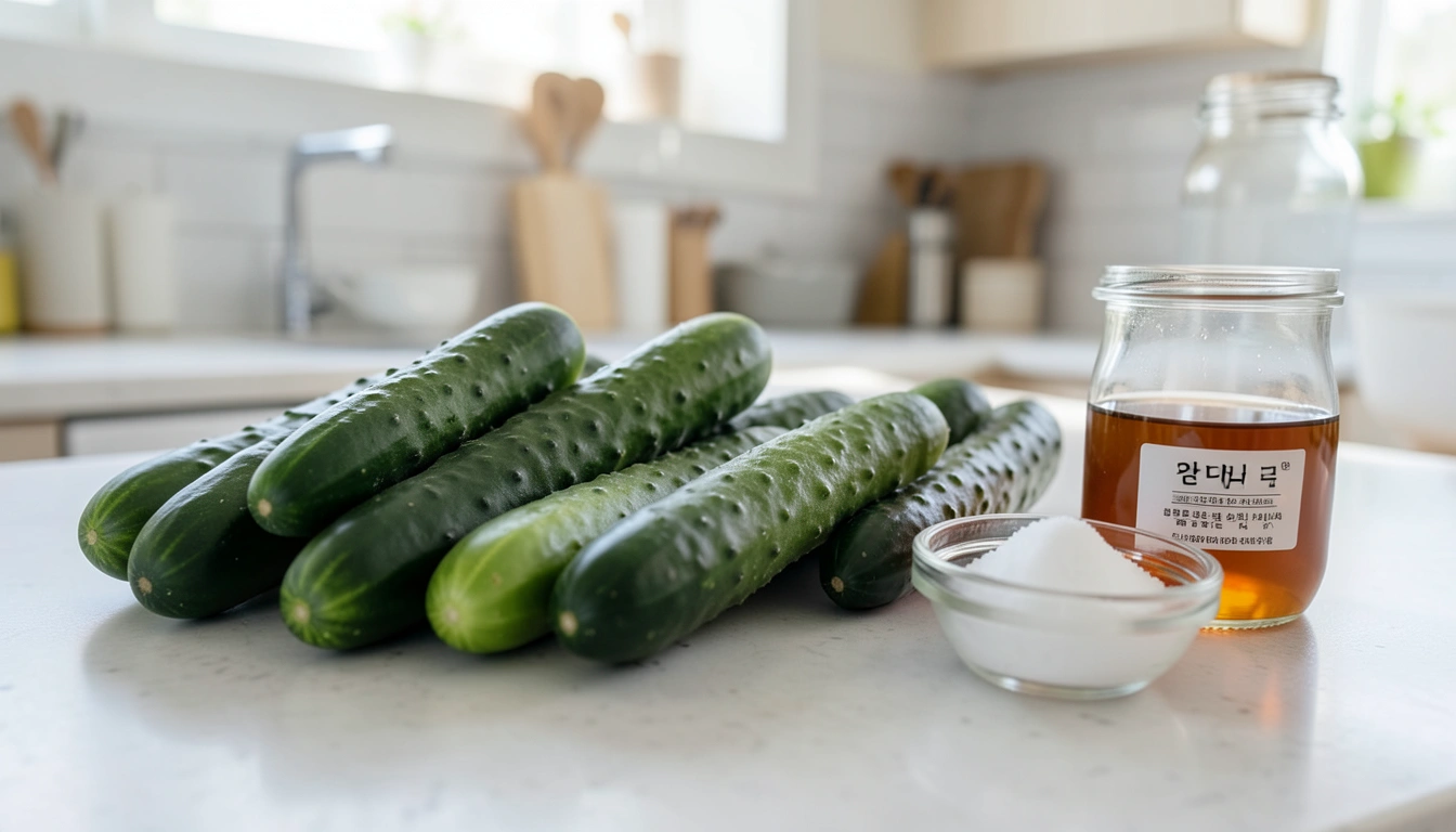 꼬들한 식감의 비결, 물없이 오이지 담그기 핵심 과정 공개