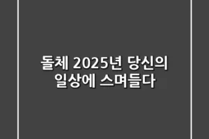 돌체, 2025년 당신의 일상에 스며들다